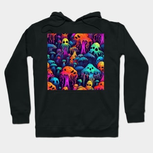 Neon mushrooms Hoodie